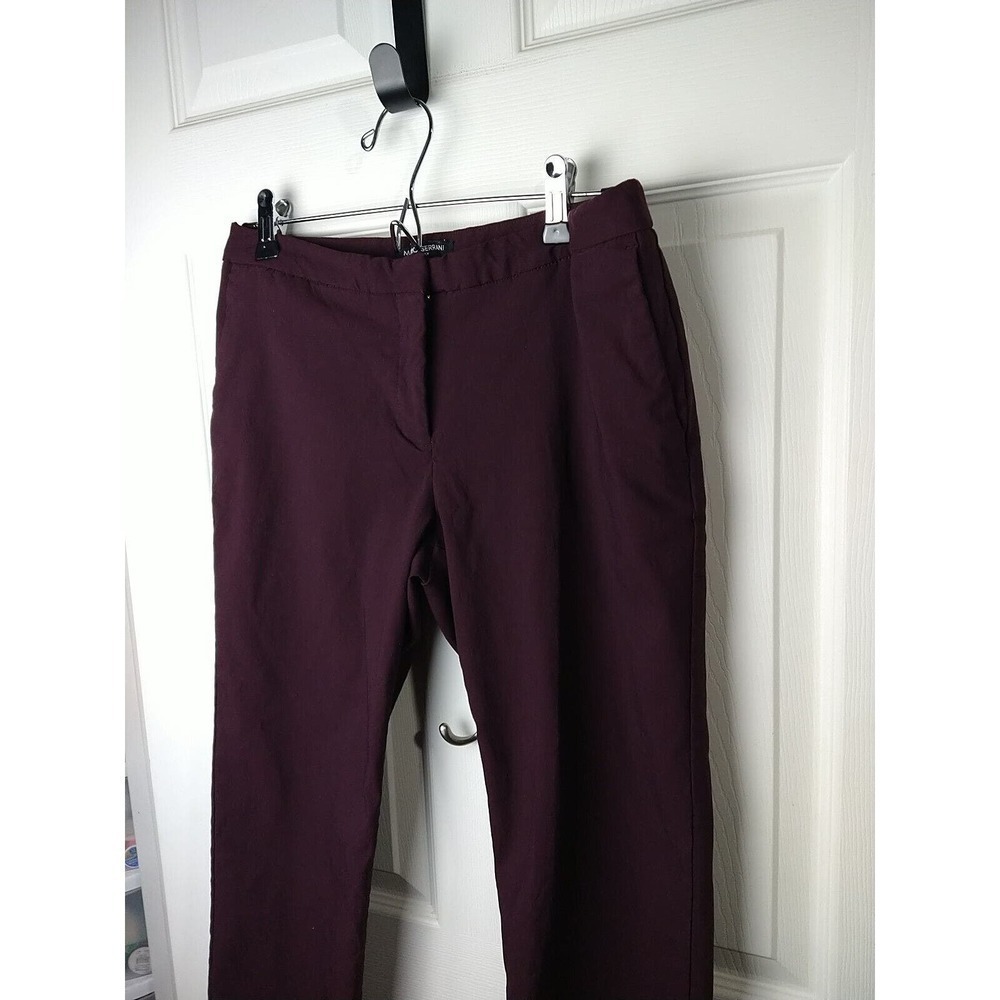 Mario Serrano Purple Cropped/Ankle Flat Front Pants. Size 8 - Picture 2 of 10